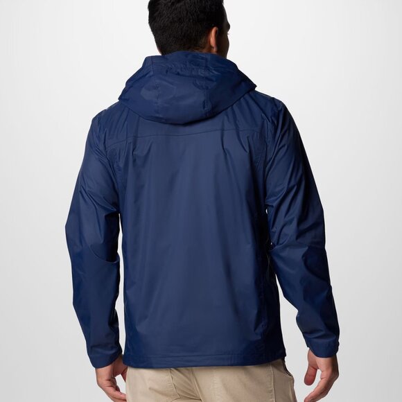 Columbia Men's Watertight II Water-Resistant Nylon Rain Jacket Navy, Size Large - Picture 3 of 16